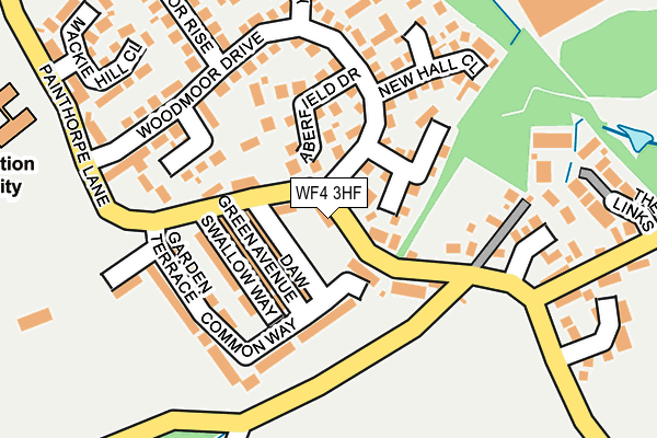 WF4 3HF map - OS OpenMap – Local (Ordnance Survey)
