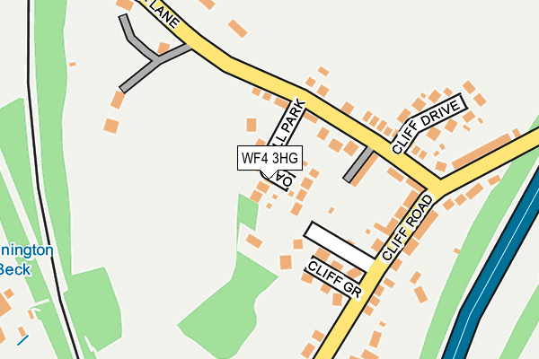 WF4 3HG map - OS OpenMap – Local (Ordnance Survey)