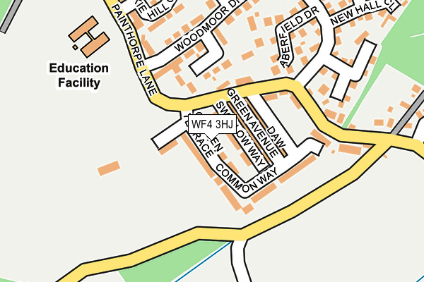 WF4 3HJ map - OS OpenMap – Local (Ordnance Survey)