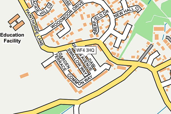 WF4 3HQ map - OS OpenMap – Local (Ordnance Survey)