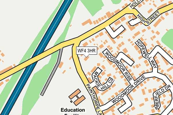WF4 3HR map - OS OpenMap – Local (Ordnance Survey)