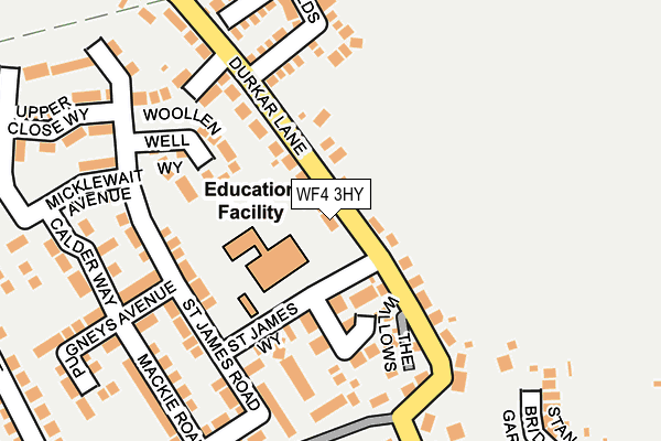 WF4 3HY map - OS OpenMap – Local (Ordnance Survey)