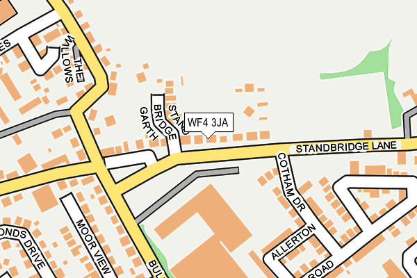 WF4 3JA map - OS OpenMap – Local (Ordnance Survey)