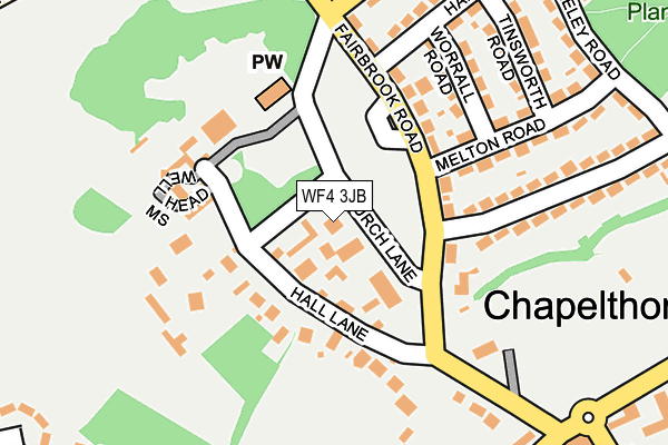 WF4 3JB map - OS OpenMap – Local (Ordnance Survey)