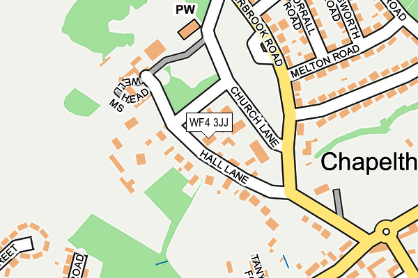 Map of THE OLD SURGERY CHAPELTHORPE MANAGEMENT COMPANY LIMITED at local scale