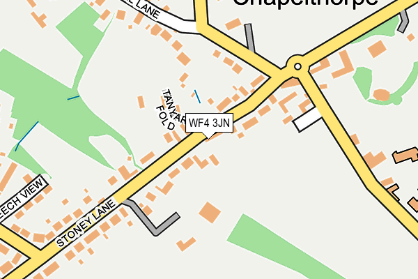 WF4 3JN map - OS OpenMap – Local (Ordnance Survey)