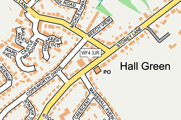 WF4 3JR map - OS OpenMap – Local (Ordnance Survey)