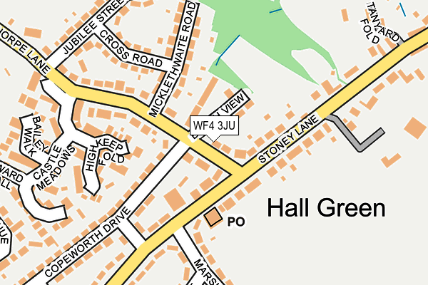 WF4 3JU map - OS OpenMap – Local (Ordnance Survey)