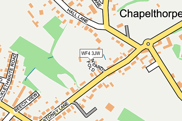 WF4 3JW map - OS OpenMap – Local (Ordnance Survey)