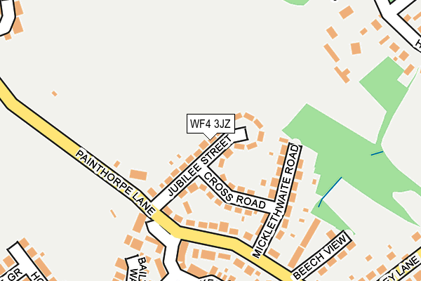 WF4 3JZ map - OS OpenMap – Local (Ordnance Survey)