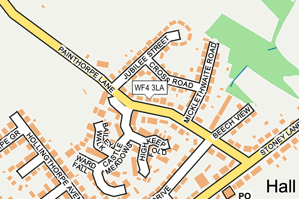 WF4 3LA map - OS OpenMap – Local (Ordnance Survey)