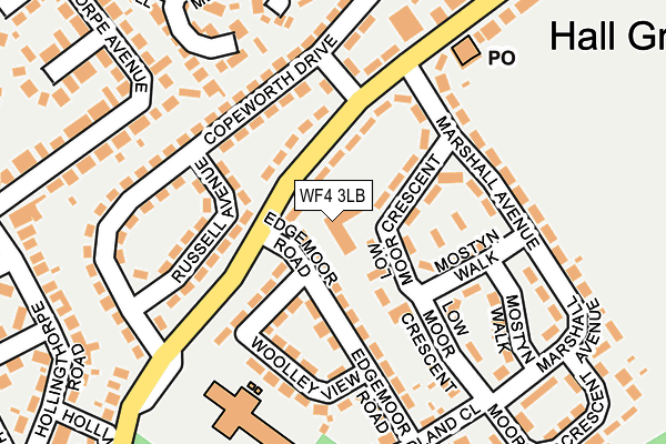 WF4 3LB map - OS OpenMap – Local (Ordnance Survey)