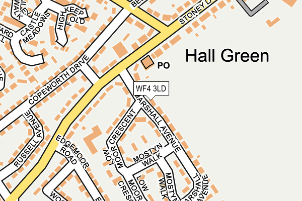WF4 3LD map - OS OpenMap – Local (Ordnance Survey)