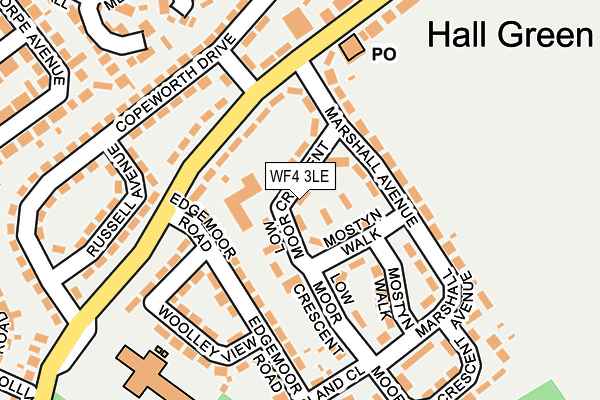 WF4 3LE map - OS OpenMap – Local (Ordnance Survey)