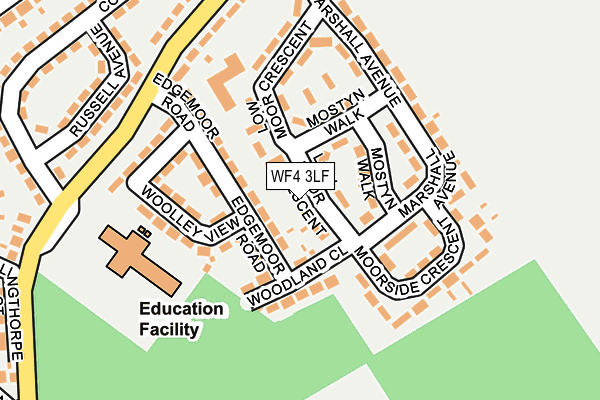 WF4 3LF map - OS OpenMap – Local (Ordnance Survey)