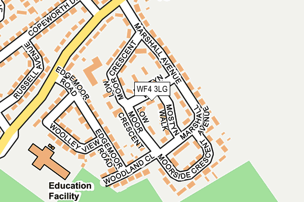WF4 3LG map - OS OpenMap – Local (Ordnance Survey)
