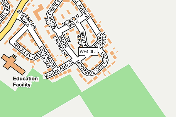 WF4 3LJ map - OS OpenMap – Local (Ordnance Survey)