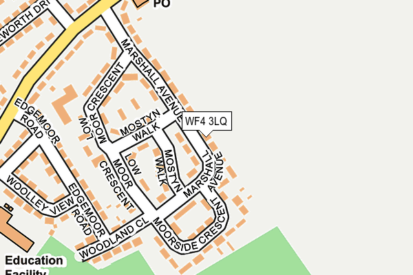 WF4 3LQ map - OS OpenMap – Local (Ordnance Survey)