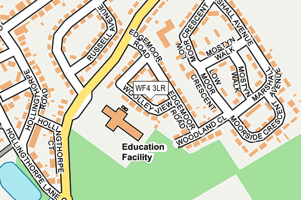 WF4 3LR map - OS OpenMap – Local (Ordnance Survey)