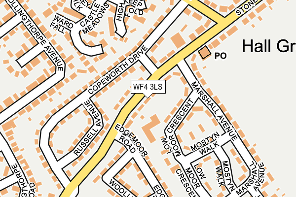 WF4 3LS map - OS OpenMap – Local (Ordnance Survey)