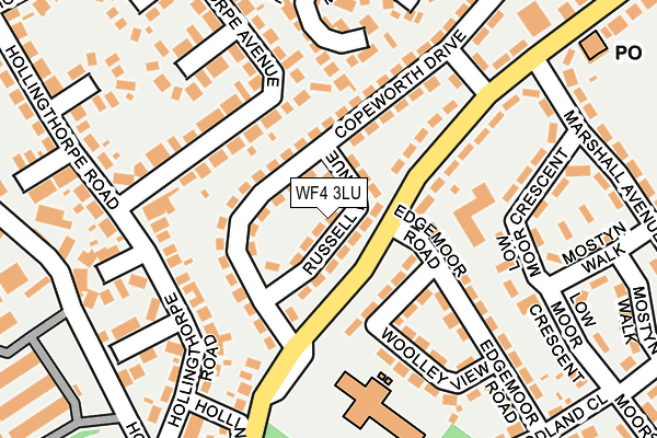 WF4 3LU map - OS OpenMap – Local (Ordnance Survey)