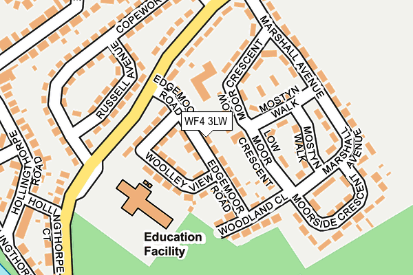 WF4 3LW map - OS OpenMap – Local (Ordnance Survey)