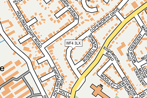 WF4 3LX map - OS OpenMap – Local (Ordnance Survey)