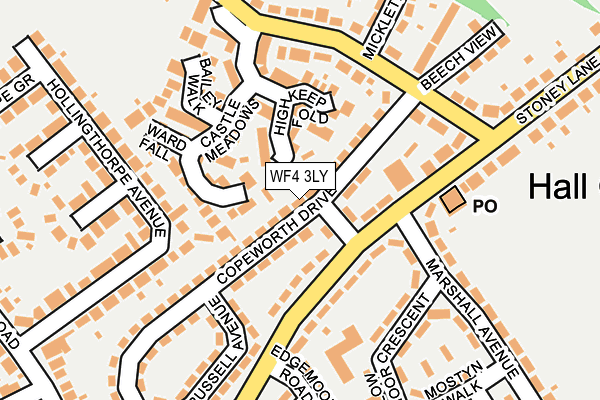 WF4 3LY map - OS OpenMap – Local (Ordnance Survey)