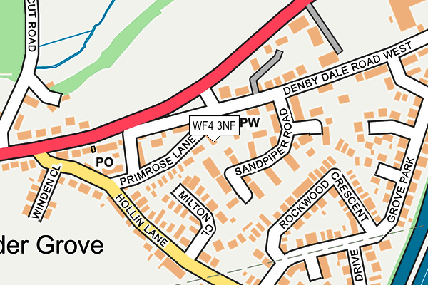 WF4 3NF map - OS OpenMap – Local (Ordnance Survey)