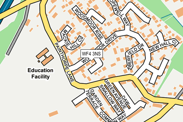 WF4 3NS map - OS OpenMap – Local (Ordnance Survey)