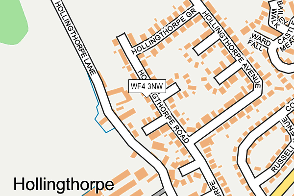 WF4 3NW map - OS OpenMap – Local (Ordnance Survey)