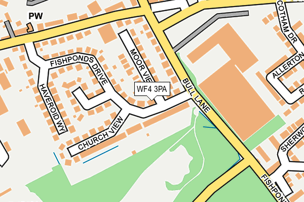 WF4 3PA map - OS OpenMap – Local (Ordnance Survey)