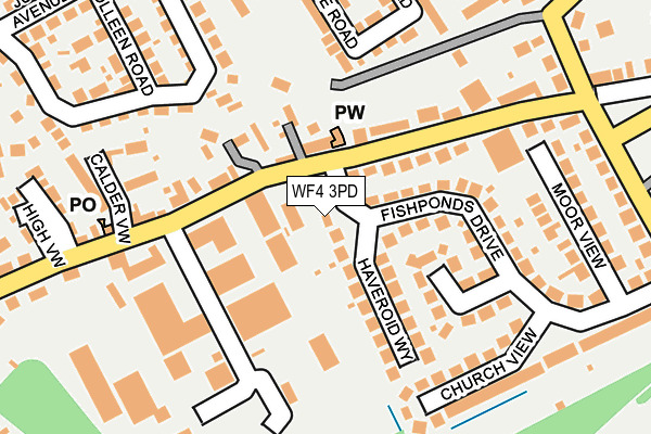 WF4 3PD map - OS OpenMap – Local (Ordnance Survey)