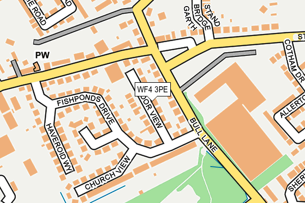 WF4 3PE map - OS OpenMap – Local (Ordnance Survey)