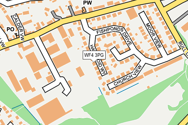 WF4 3PG map - OS OpenMap – Local (Ordnance Survey)