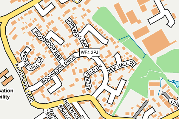 WF4 3PJ map - OS OpenMap – Local (Ordnance Survey)