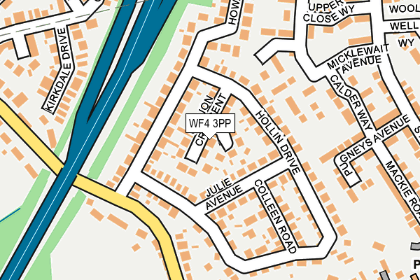 WF4 3PP map - OS OpenMap – Local (Ordnance Survey)