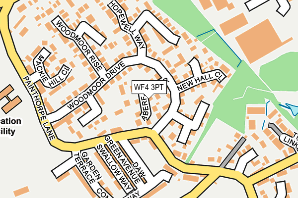 WF4 3PT map - OS OpenMap – Local (Ordnance Survey)