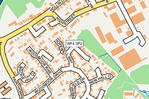 WF4 3PU map - OS OpenMap – Local (Ordnance Survey)