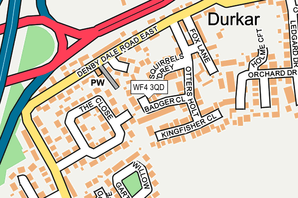 WF4 3QD map - OS OpenMap – Local (Ordnance Survey)