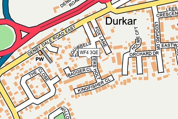 WF4 3QE map - OS OpenMap – Local (Ordnance Survey)