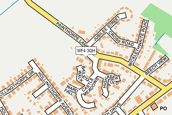 WF4 3QH map - OS OpenMap – Local (Ordnance Survey)