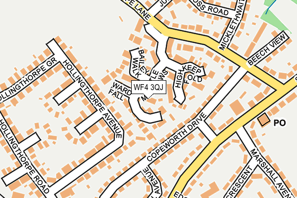 WF4 3QJ map - OS OpenMap – Local (Ordnance Survey)