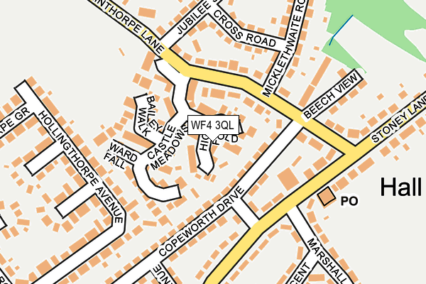 WF4 3QL map - OS OpenMap – Local (Ordnance Survey)