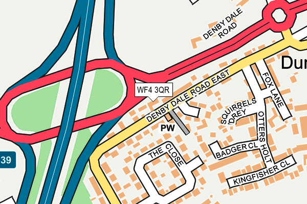 WF4 3QR map - OS OpenMap – Local (Ordnance Survey)