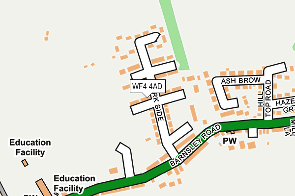 WF4 4AD map - OS OpenMap – Local (Ordnance Survey)