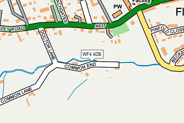 WF4 4DB map - OS OpenMap – Local (Ordnance Survey)