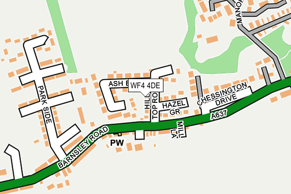 WF4 4DE map - OS OpenMap – Local (Ordnance Survey)