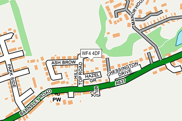 WF4 4DF map - OS OpenMap – Local (Ordnance Survey)