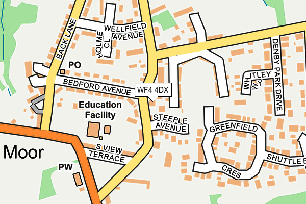 WF4 4DX map - OS OpenMap – Local (Ordnance Survey)